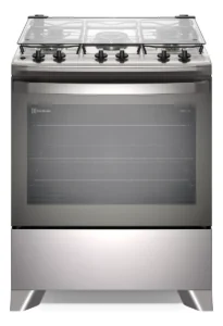Fogão 5 bocas Electrolux Cinza Efficient Com Mesa Inox PerfectCook e VaporBake FE5IC É Bom VEJA AQUI Se Compensa Comprar