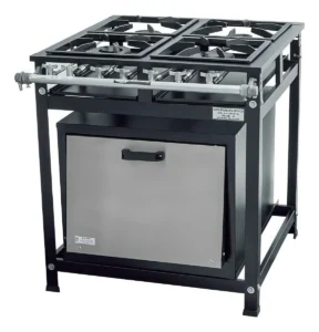 Fogão industrial Cristal Aço Economy 4 Bocas Baixa Pressão Com Forno Grande De 90 Litros E Porta Em Inox Grades De 30x30 Cm e Perfil 5 É Bom VEJA AQUI Se Compensa Comprar