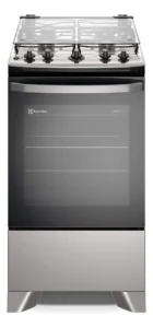 Fogão 4 bocas Electrolux Prata Efficient com Mesa Inox, PerfectCook e VaporBake FE4IS É Bom VEJA AQUI Se Compensa Comprar