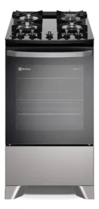 Fogão 4 bocas Electrolux Prata Efficient Com Mesa de Vidro Tripla Chama e VaporBake (FE4GS) É Bom VEJA AQUI Se Compensa Comprar