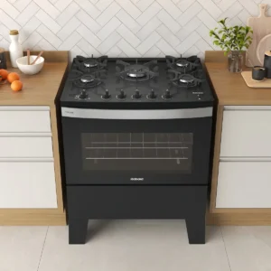 Fogão De Piso Itatiaia 5 Bocas Tc Itaglass Plus Cor Preto É Bom VEJA AQUI Se Compensa Comprar