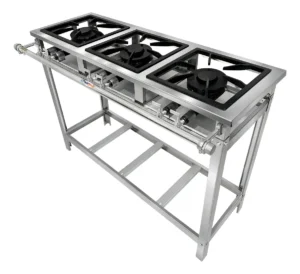 Fogão Industrial 3 Bocas Baixa Pressão Inox Queimador Duplo Cor Prateado Gás É Bom VEJA AQUI Se Compensa Comprar