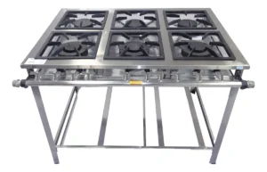Fogão Industrial 6 Bocas 30x30 P5 Baixa Pressão Em Aço Inox Tipo de Conexão Gás Engarrafado É Bom VEJA AQUI Se Compensa Comprar