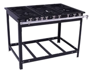 Fogão Gás Extra Industrial 6 Bocas 3 Duplas E6d3e Venâncio Cor Preto É Bom VEJA AQUI Se Compensa Comprar
