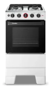 Fogão a Gás Mesa Inox Forno 50L Limpa Fácil e Acendimento Automático Esmaltec IDEAL Super F4IAB Cor Branco 4 bocas É Bom VEJA AQUI Se Compensa Comprar